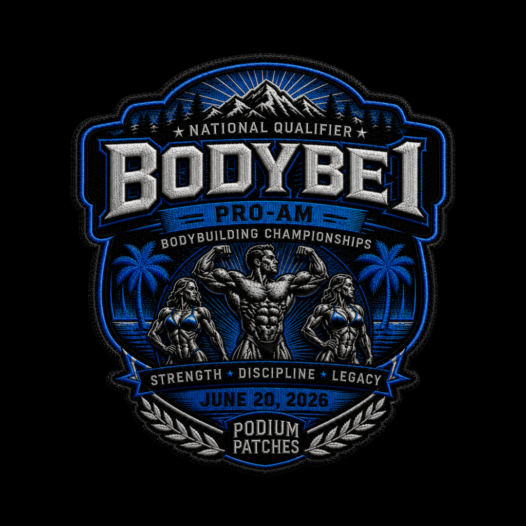 2026 BodyBe1 Pro Am Bodybuilding Championships limited edition commemorative patch